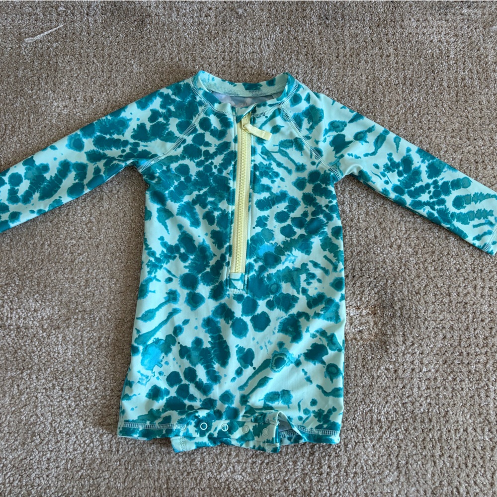 Teal Tie-Dye Swimsuit